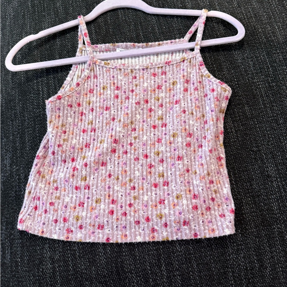 Beautees Pink Floral Kids Camisole